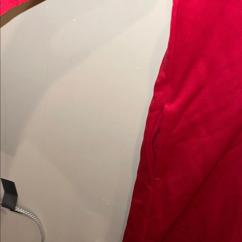 Puma Women's Red and White Half-Zip Sweatshirt Dress - Picture 4 of 7